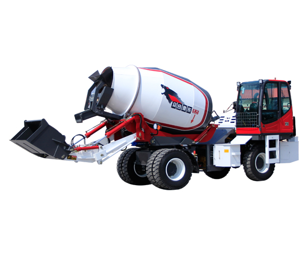 众合鲁东搅拌车罐体动臂同时旋转